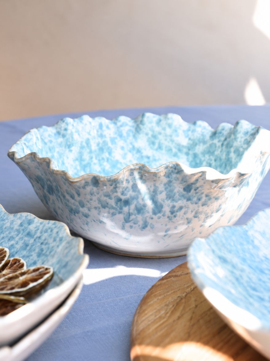 Lagoon Speckle Blue Glazed Bowl