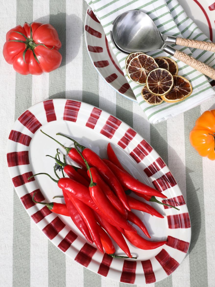 Palmera Stripe Platter