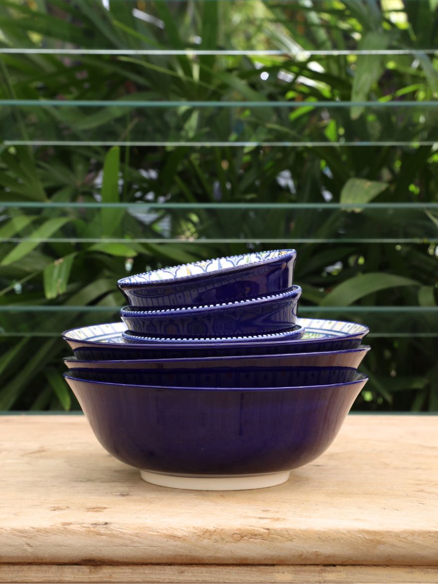 Karim Fruit Bowl Blue