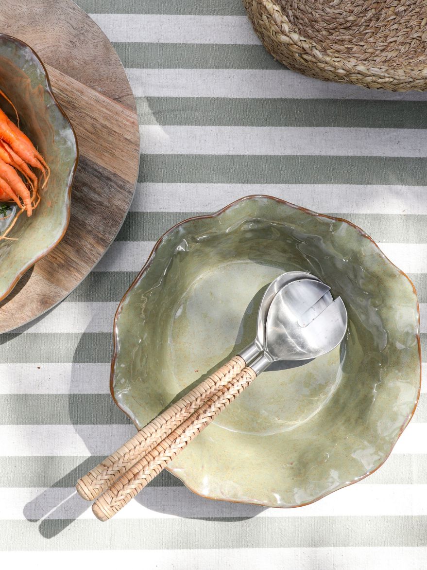 Marseille Wavy Green Bowl