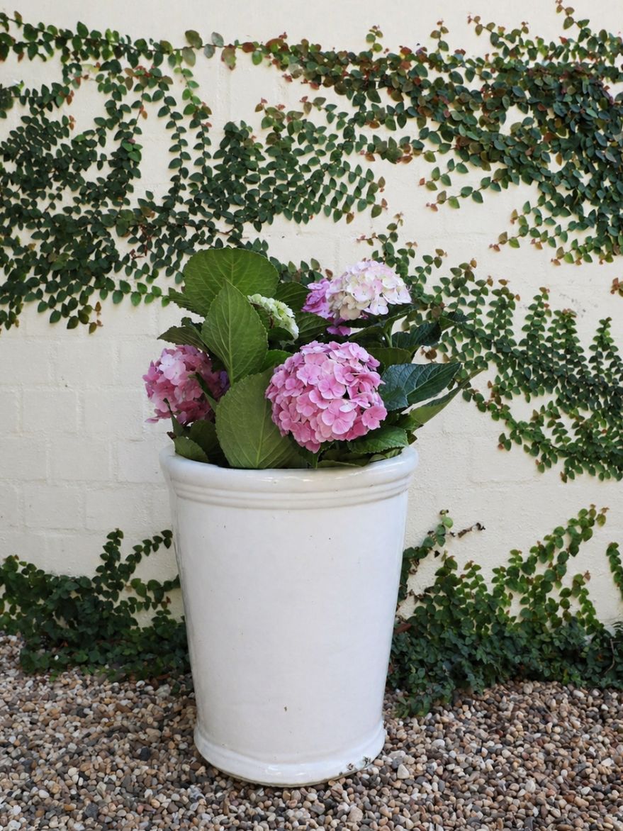 Hydrangea & Pot Set Large