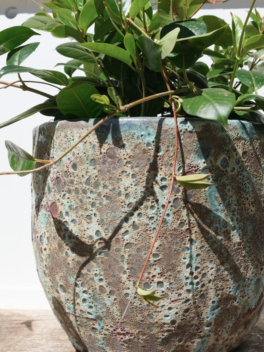 Rustic Glazed Planter