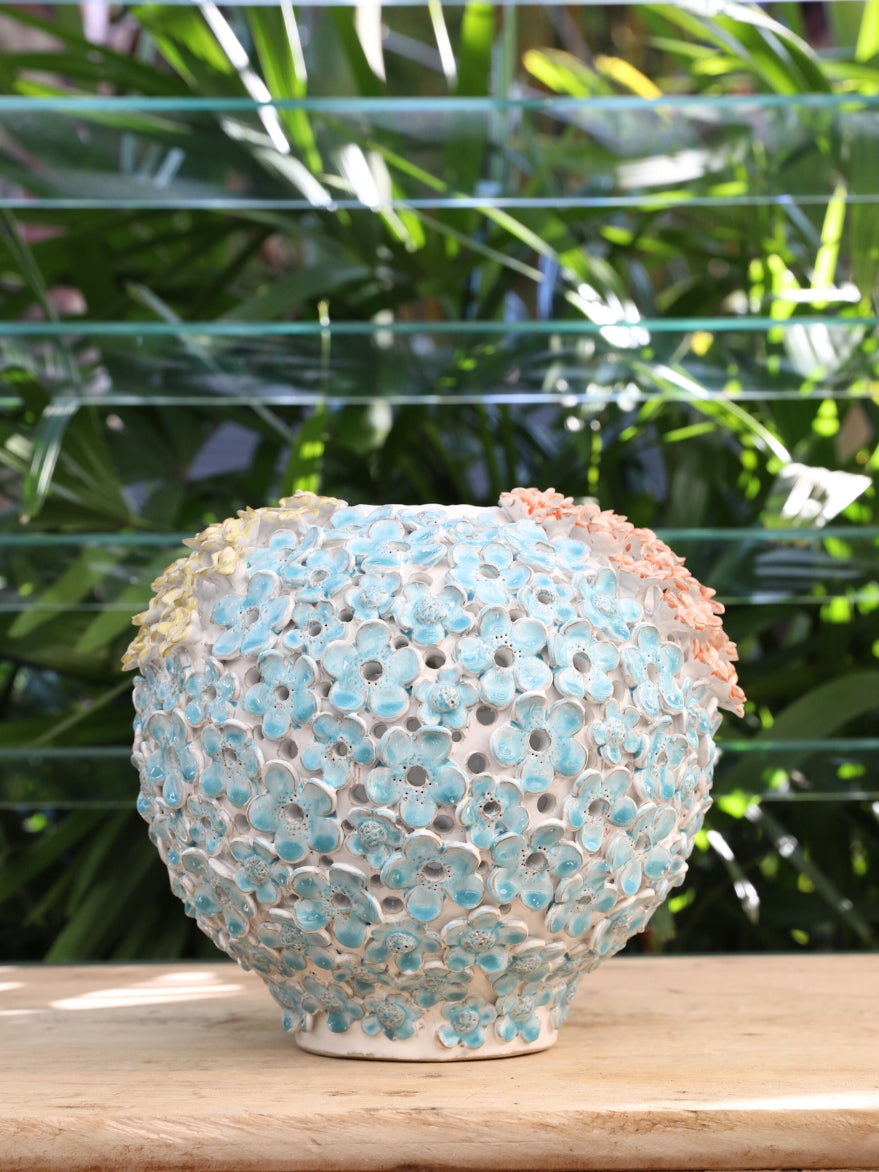 Oval Ceramic Flower Vase