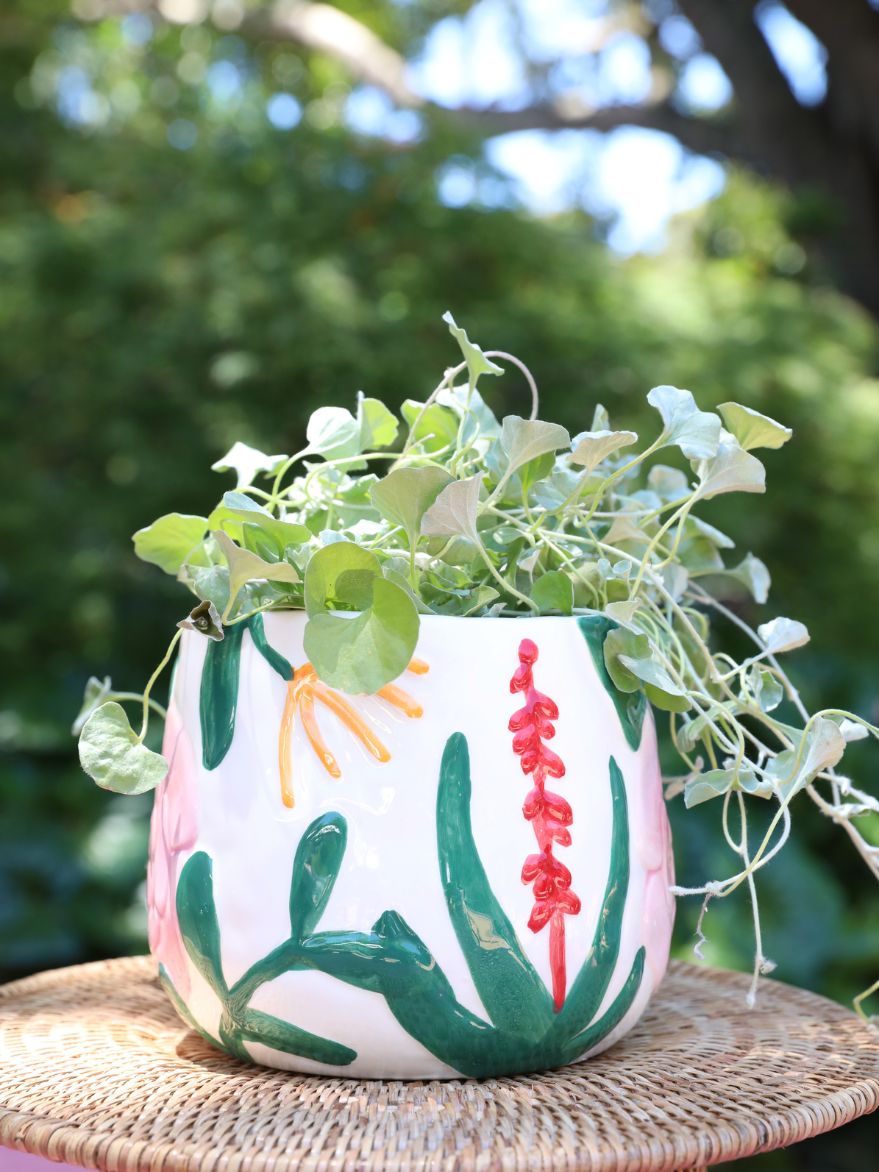 Dahlia Floral Planter