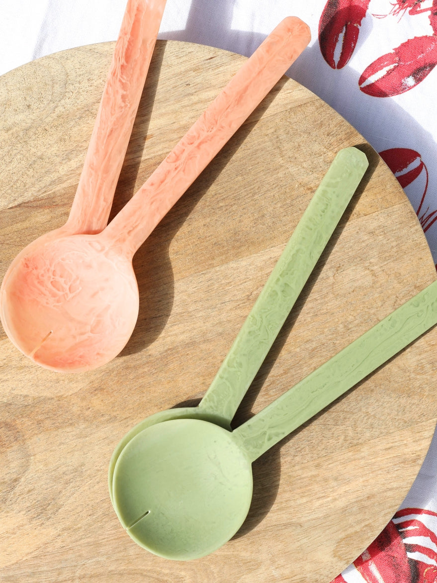 Kip Resin Salad Servers Pistachio