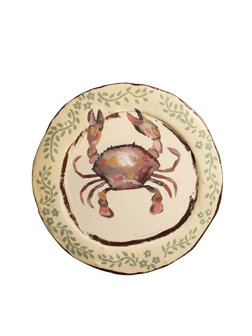 Pink Crab Plate