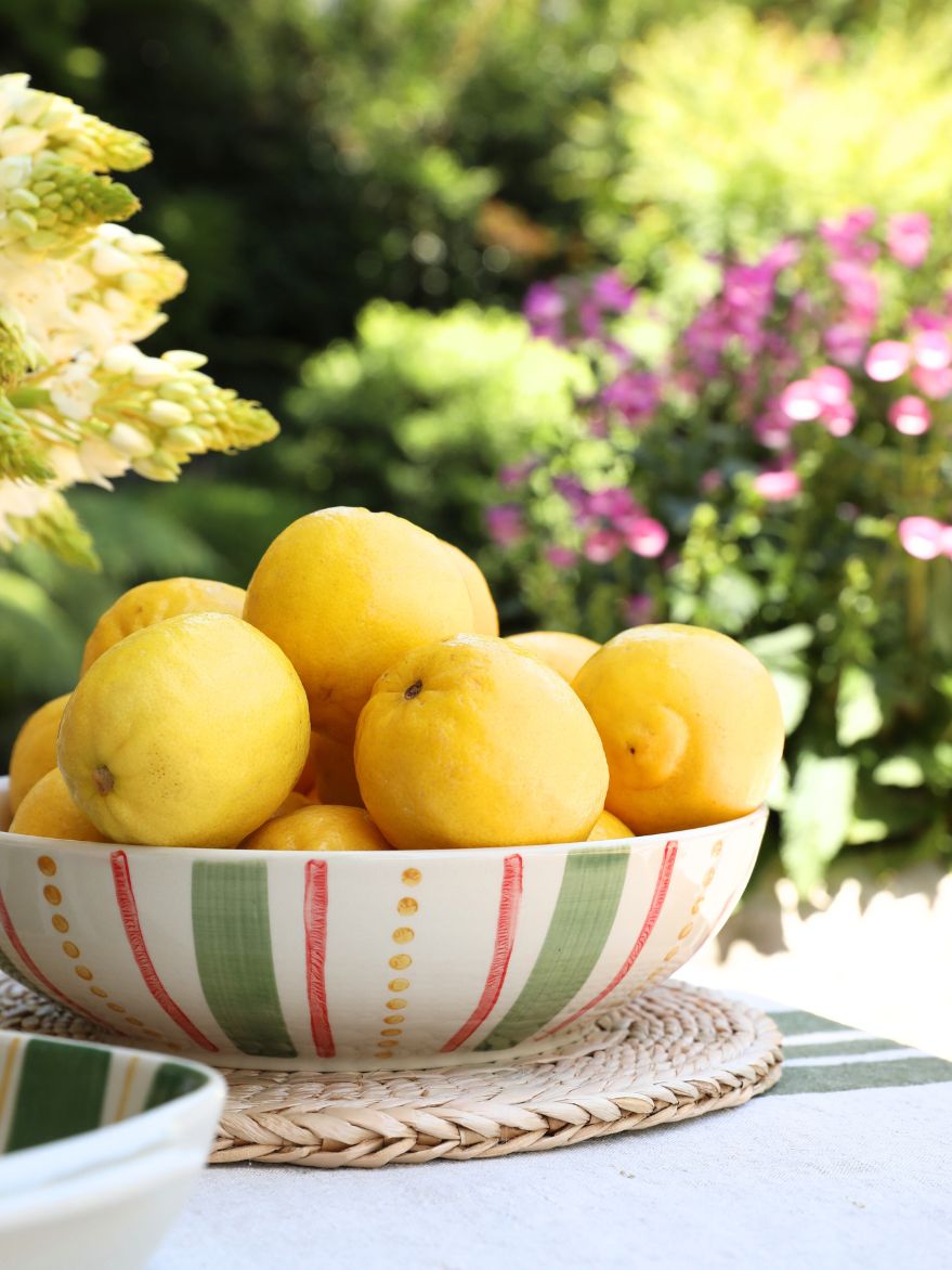 Citrus Stripe Salad Bowl
