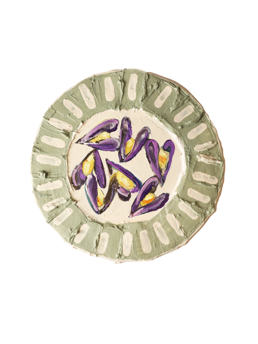 Purple Mussels Plate