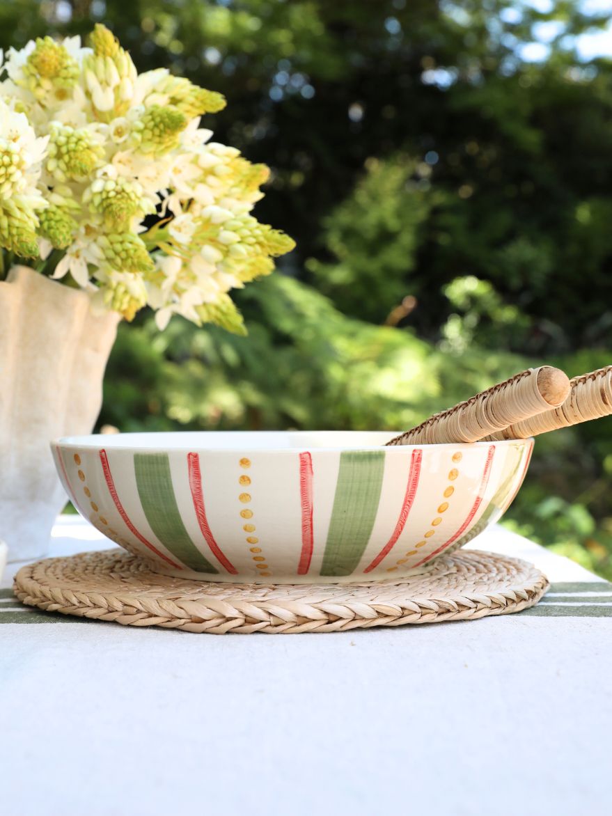 Citrus Stripe Salad Bowl