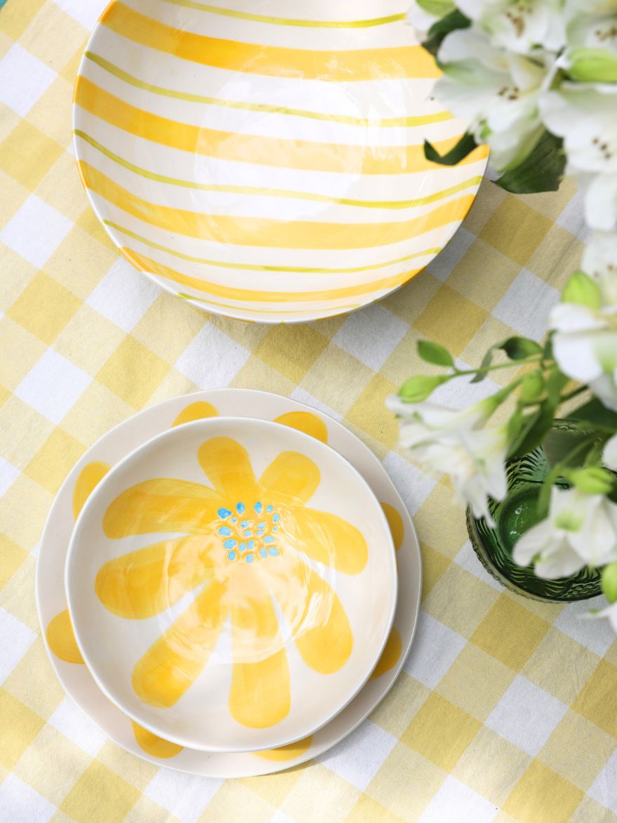 Citrus Floral Bowl