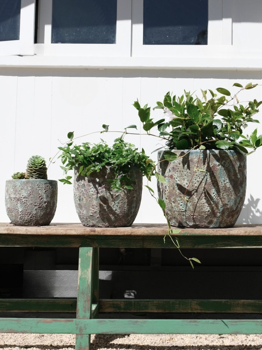 Rustic Glazed Planter