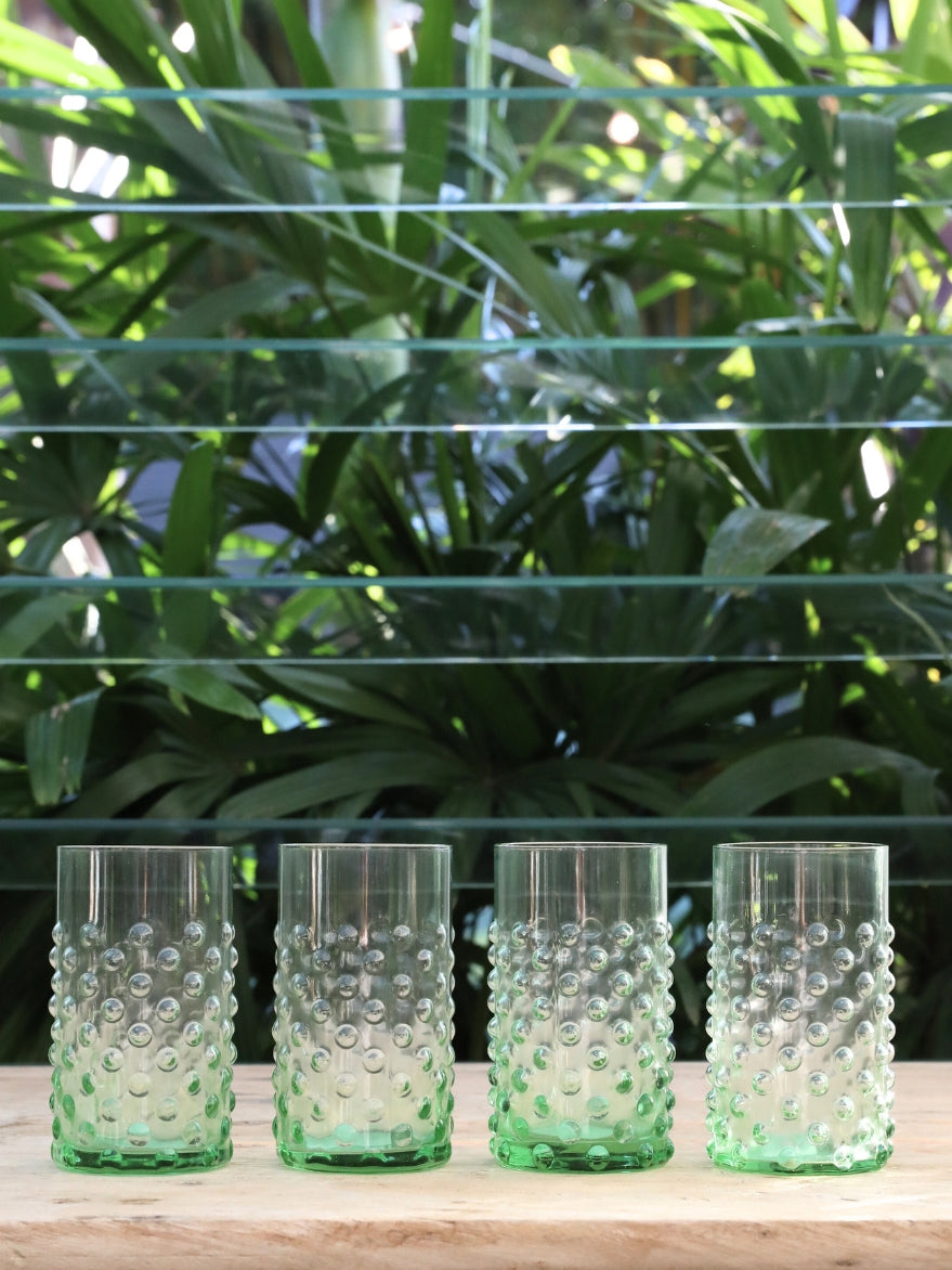 Glass Tumbler with Dots