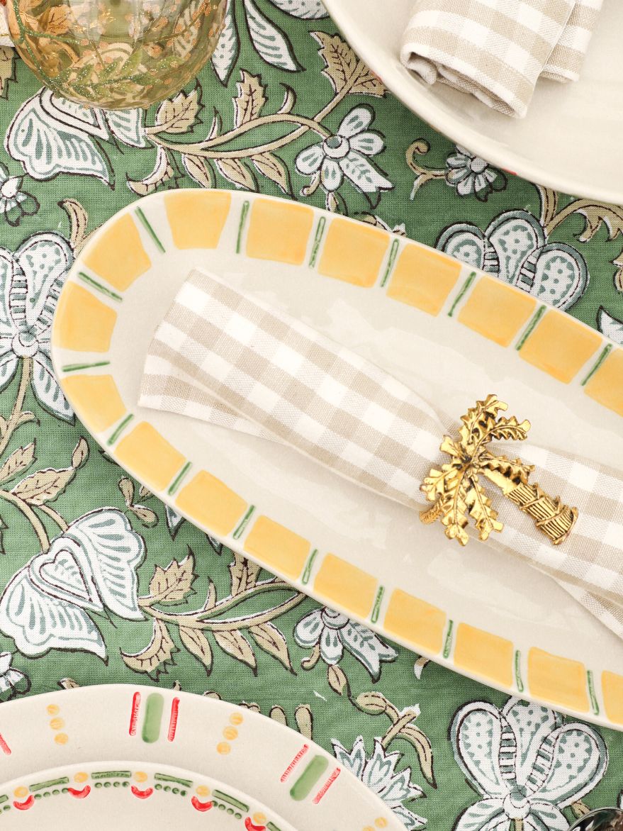 Citrus Stripe Platter