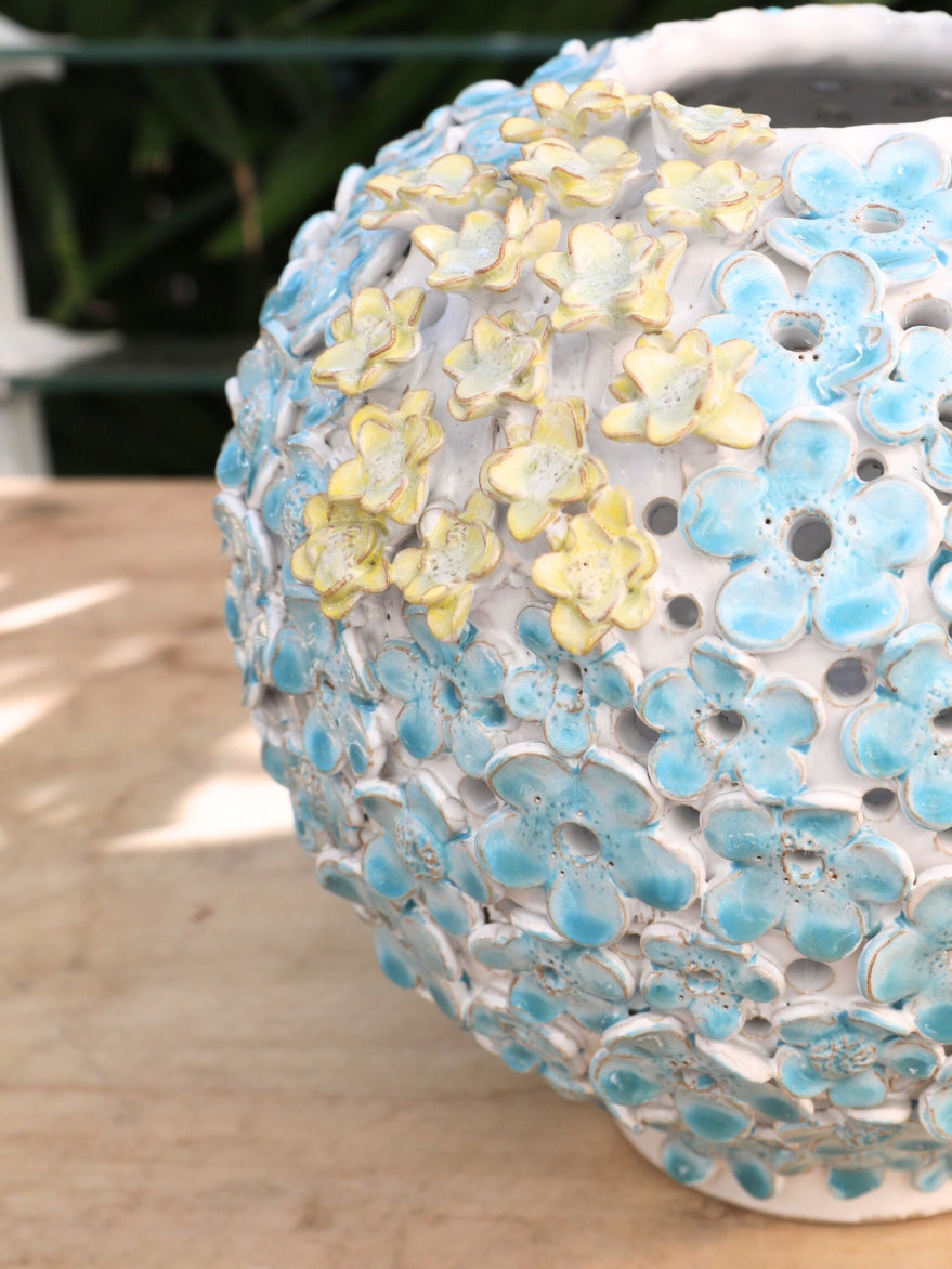 Oval Ceramic Flower Vase