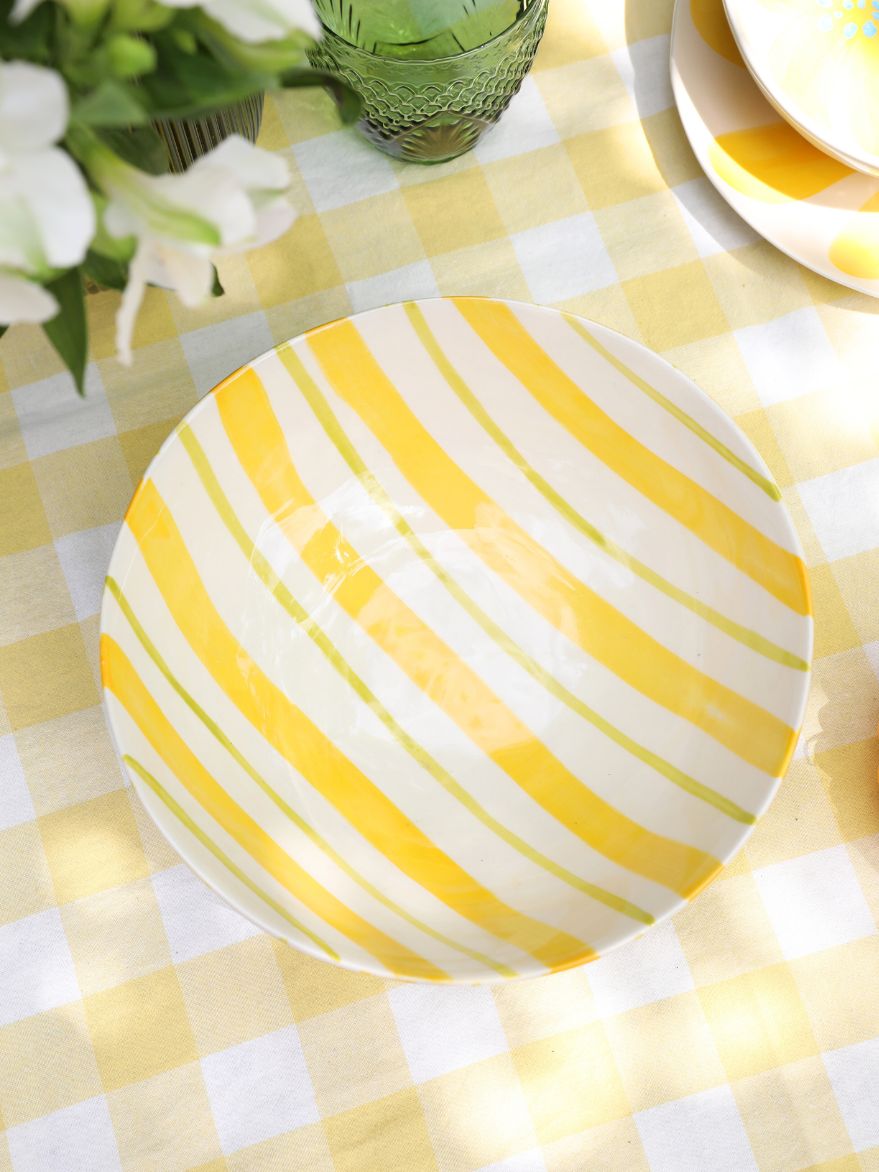 Citrus Wide Stripe Bowl