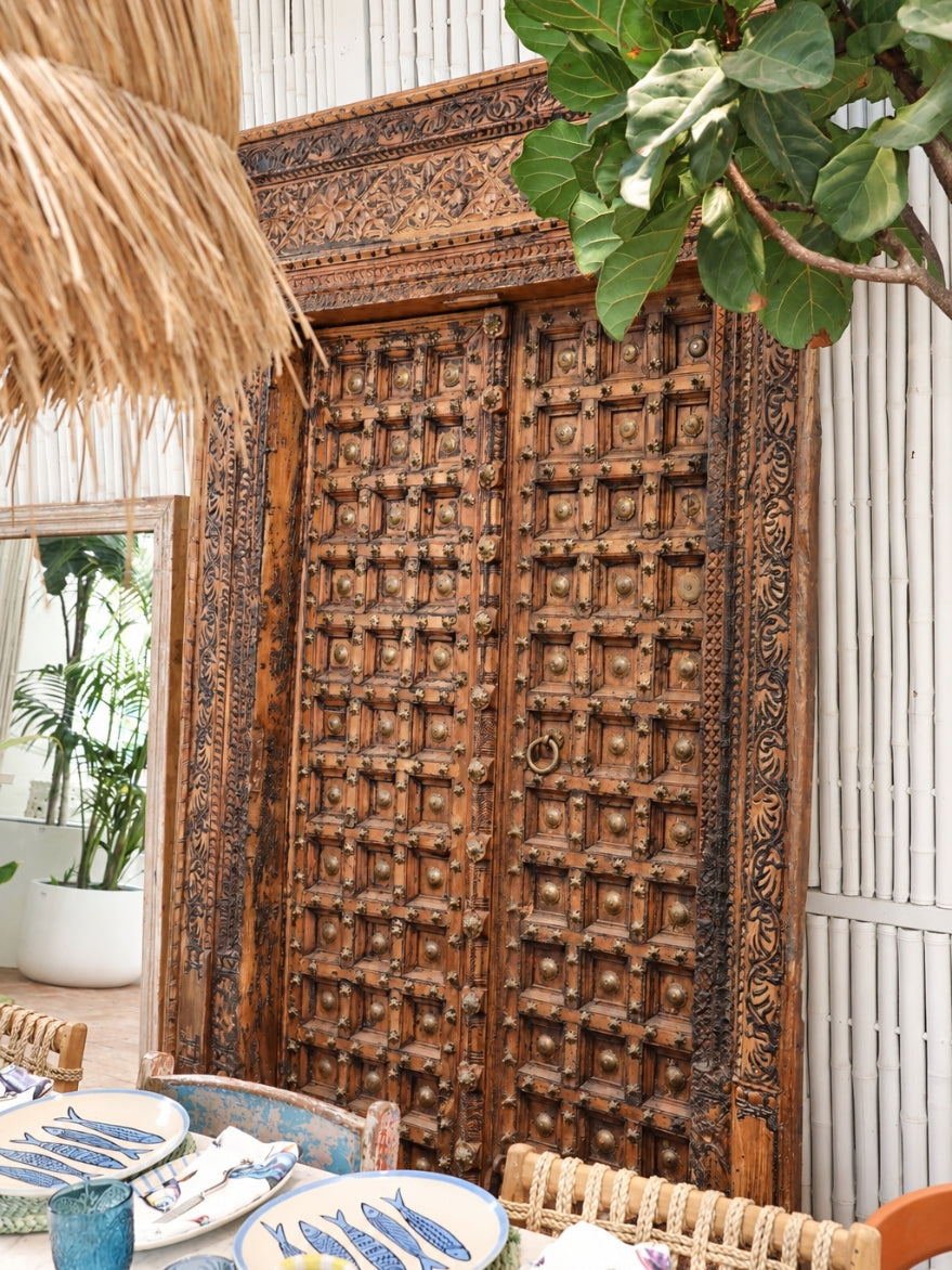 Original Indian Door With Frame