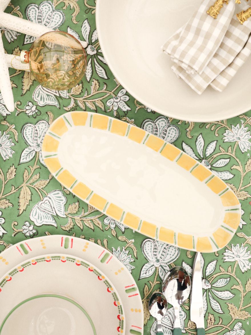 Citrus Stripe Platter