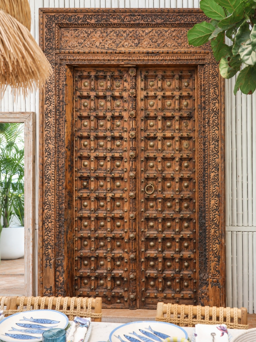 Original Indian Door With Frame