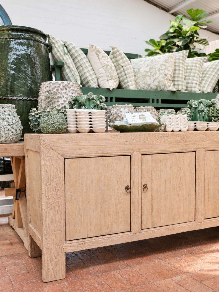 Chinese Elm Buffet Four Door