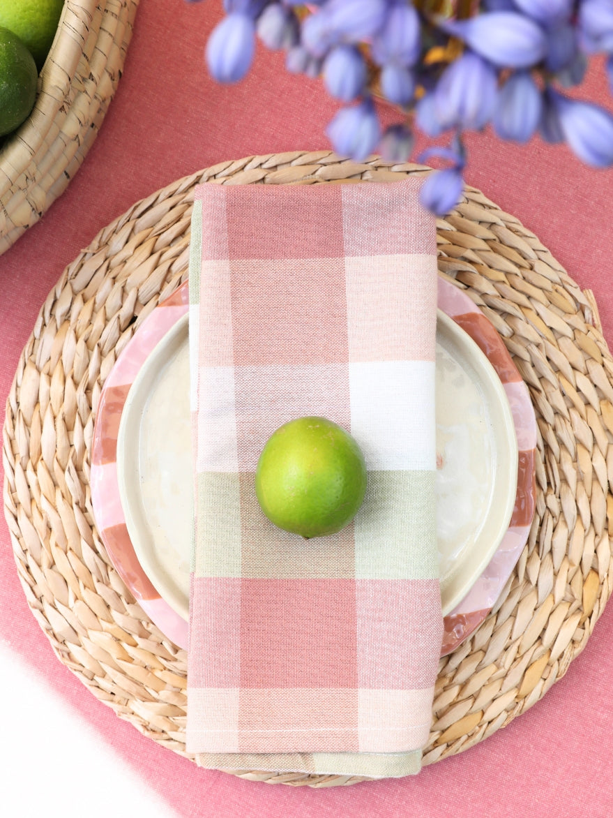 Crab Pink Glazed Plate