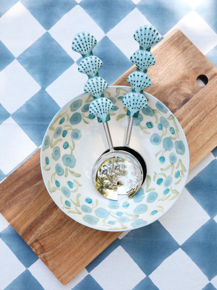 Lillian Blue/Green Large Bowl