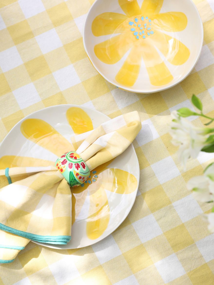 Citrus Floral Plate