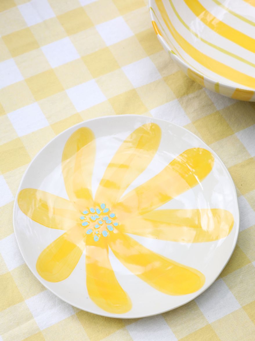 Citrus Floral Plate