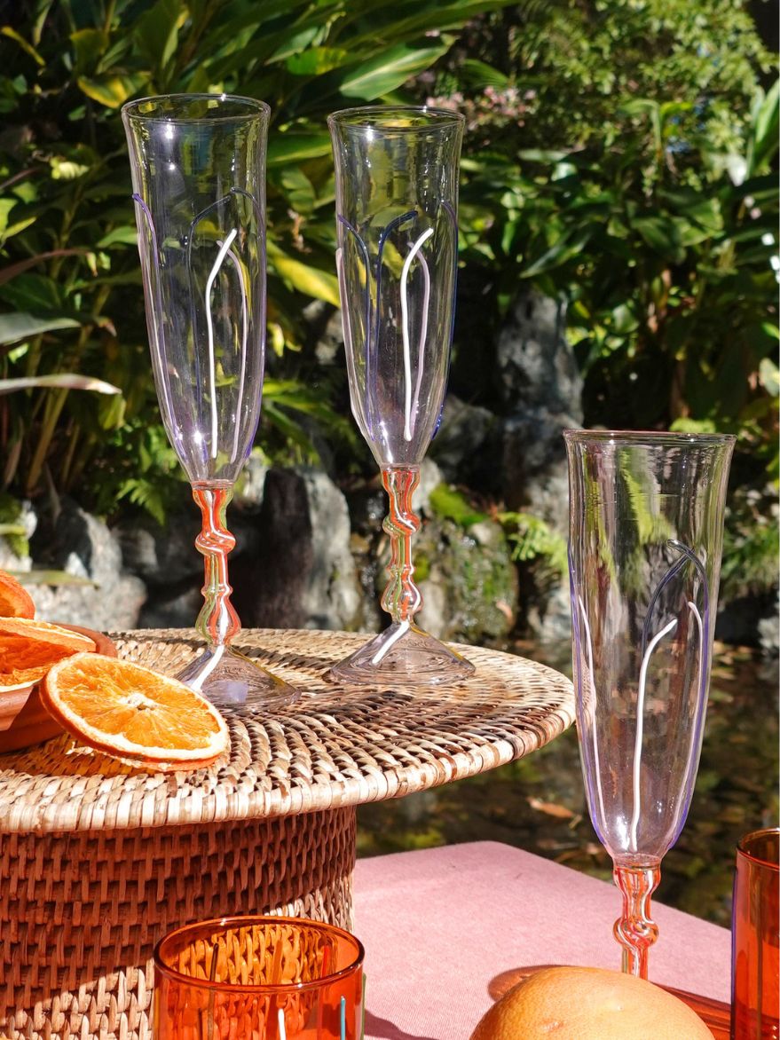 Sabrina Champagne Glass Pair