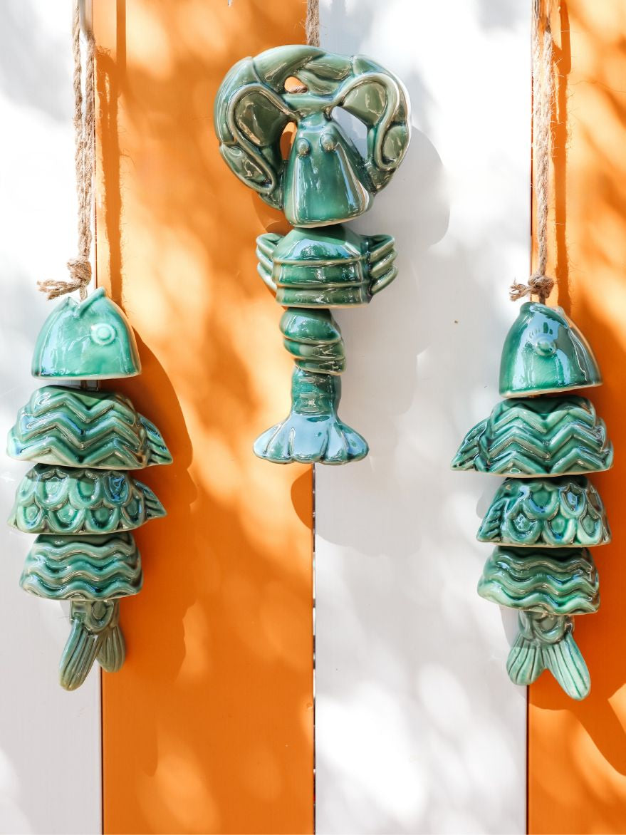 Palms Wind Chime Lobster