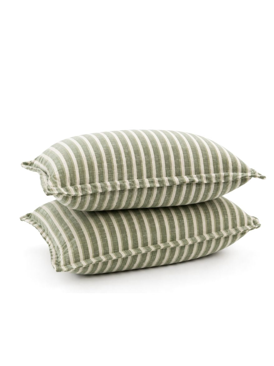 Bathurst Green Stripe Cushion