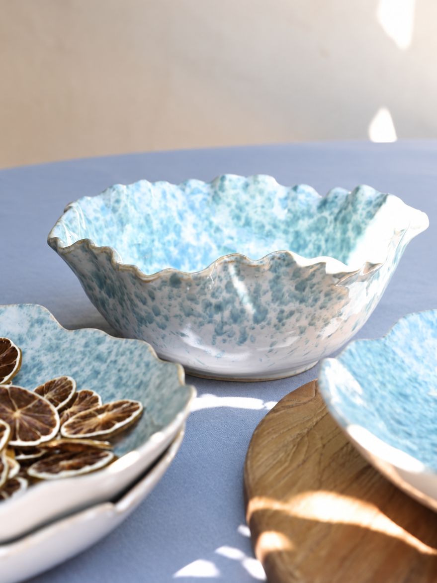 Lagoon Speckle Blue Glazed Bowl
