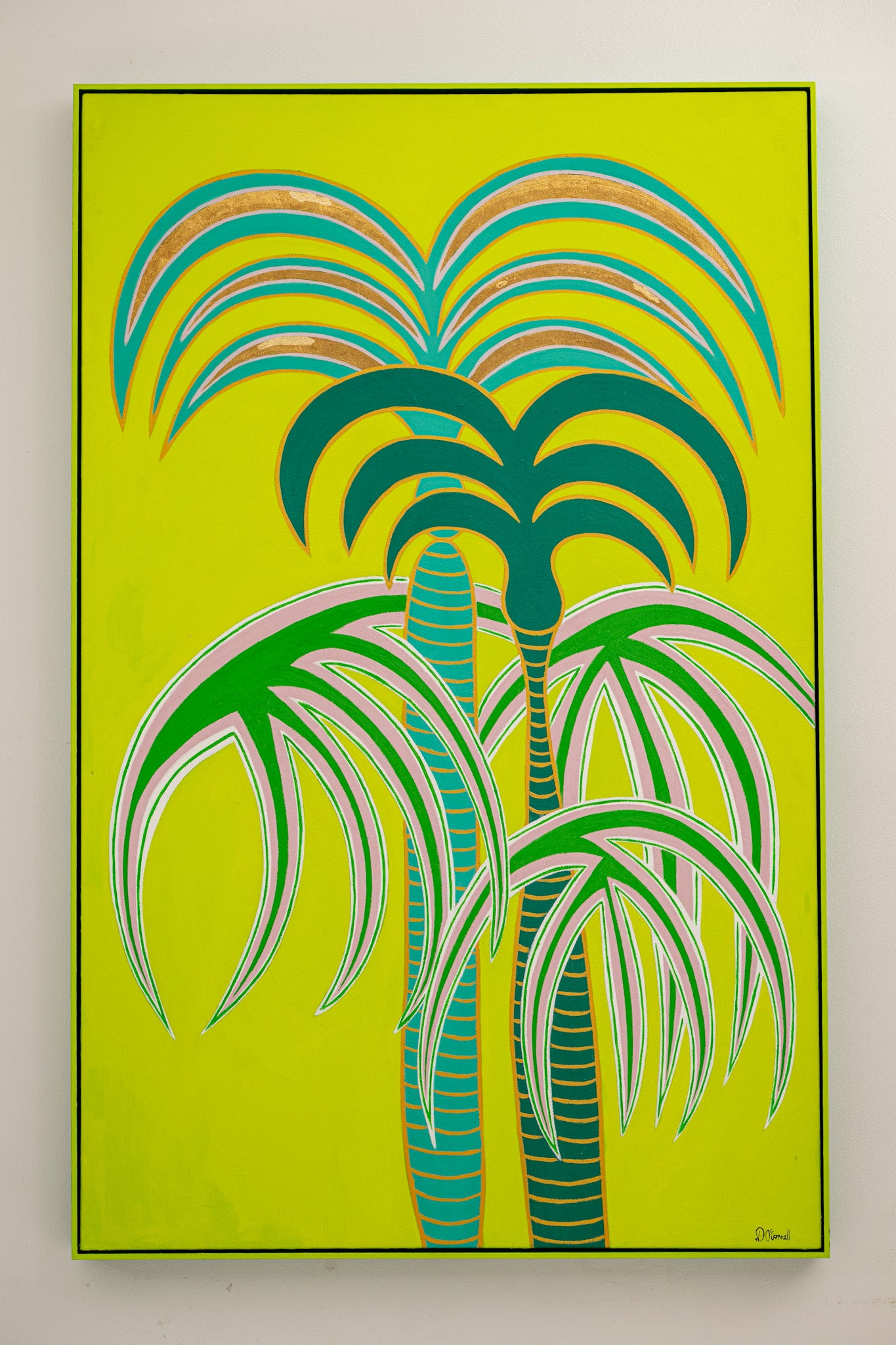 Neon Green Palms