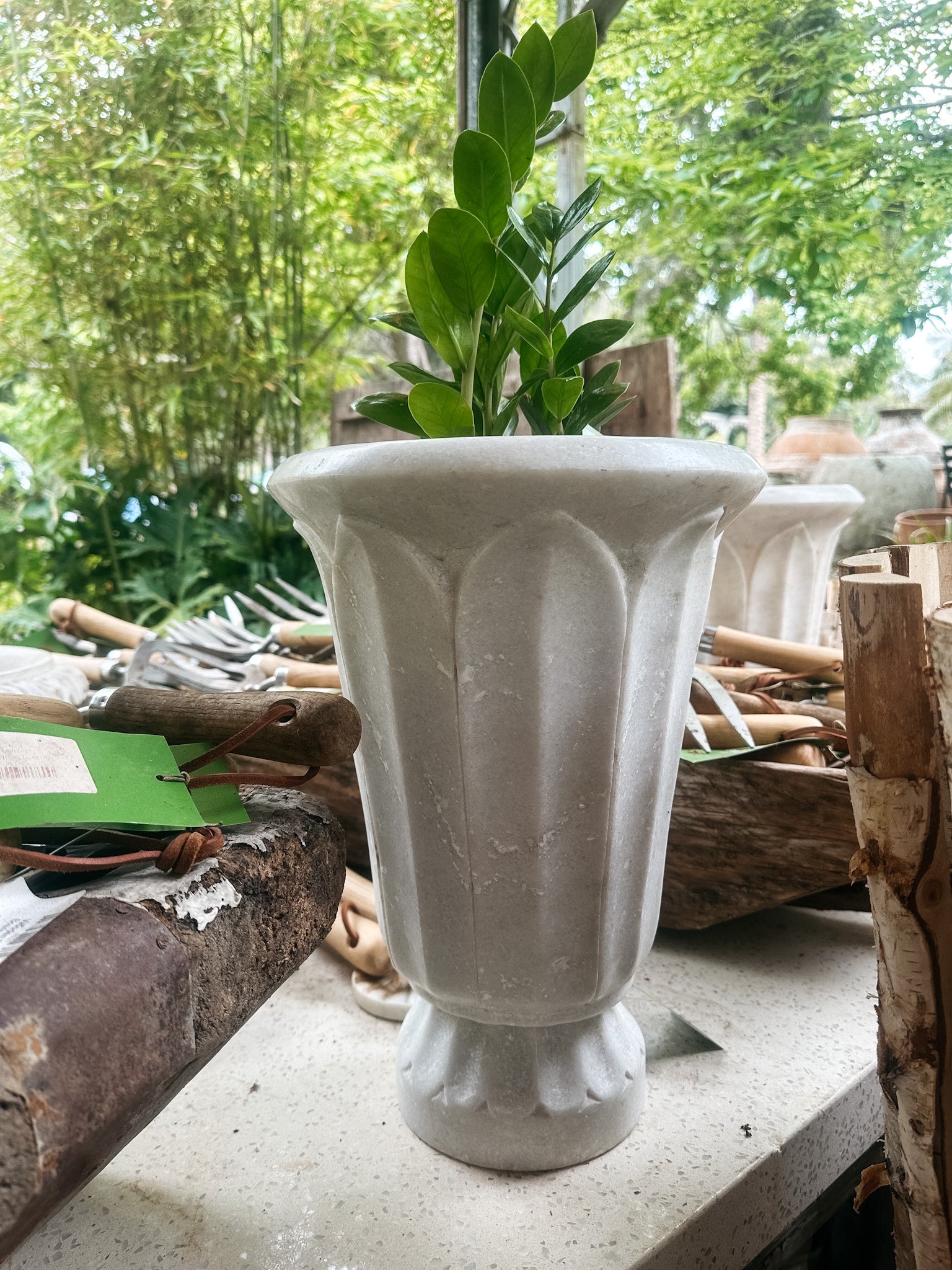 Bell Marble Planter