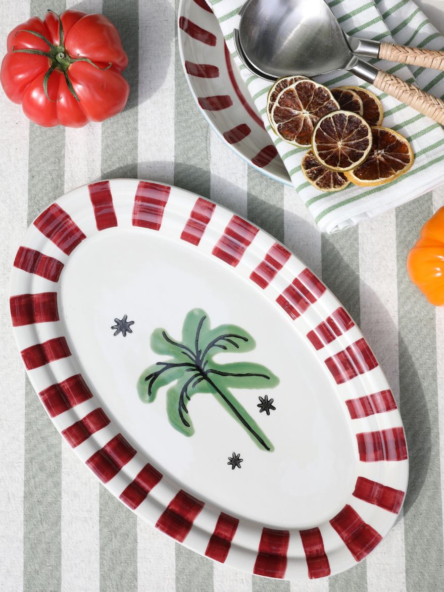 Palmera Stripe Platter