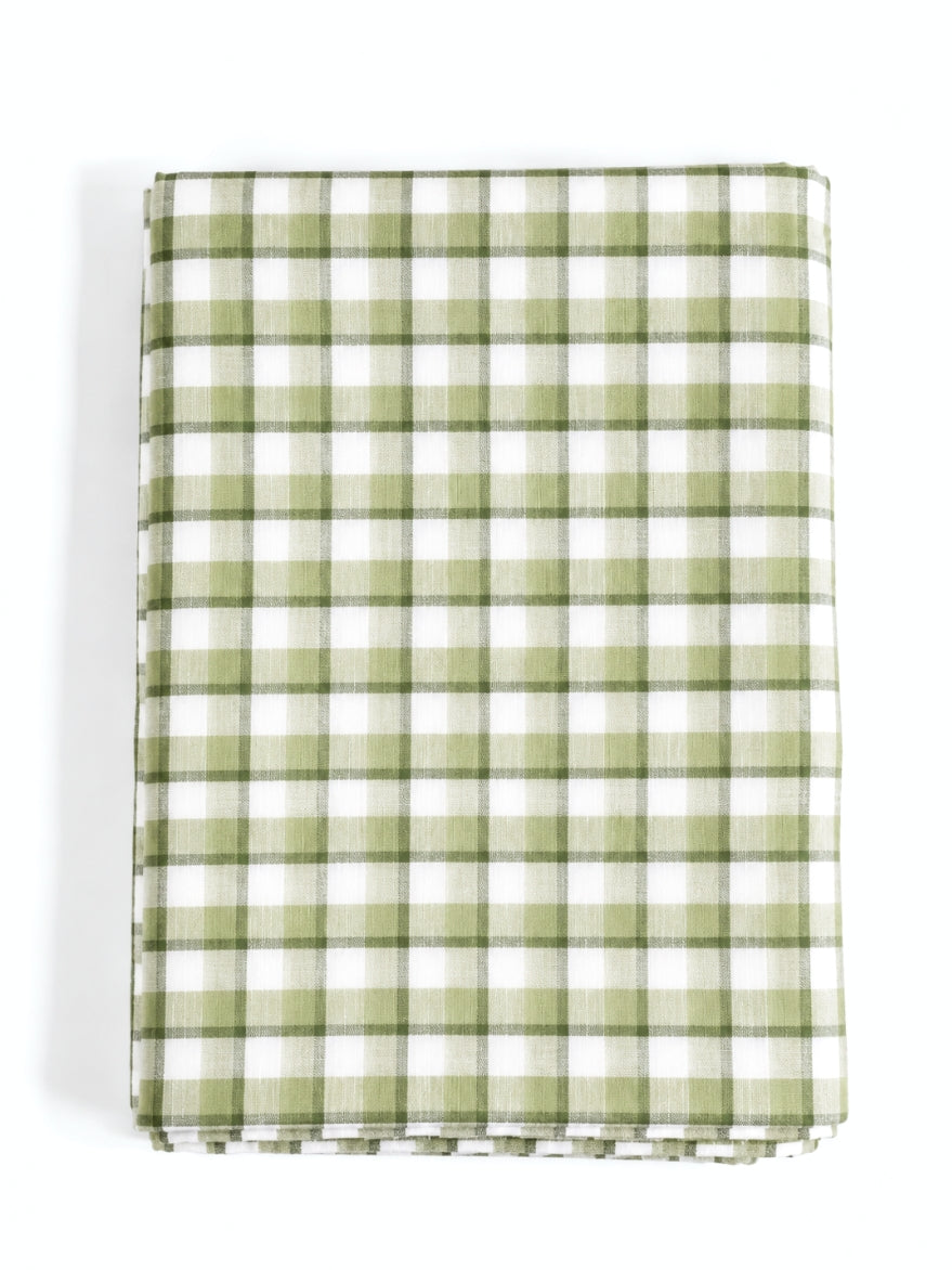 Maldon Green Check Tablecloth 150 X 250 CM