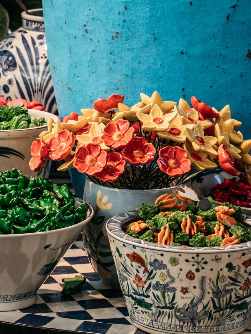 Ceramic Flower on Stick