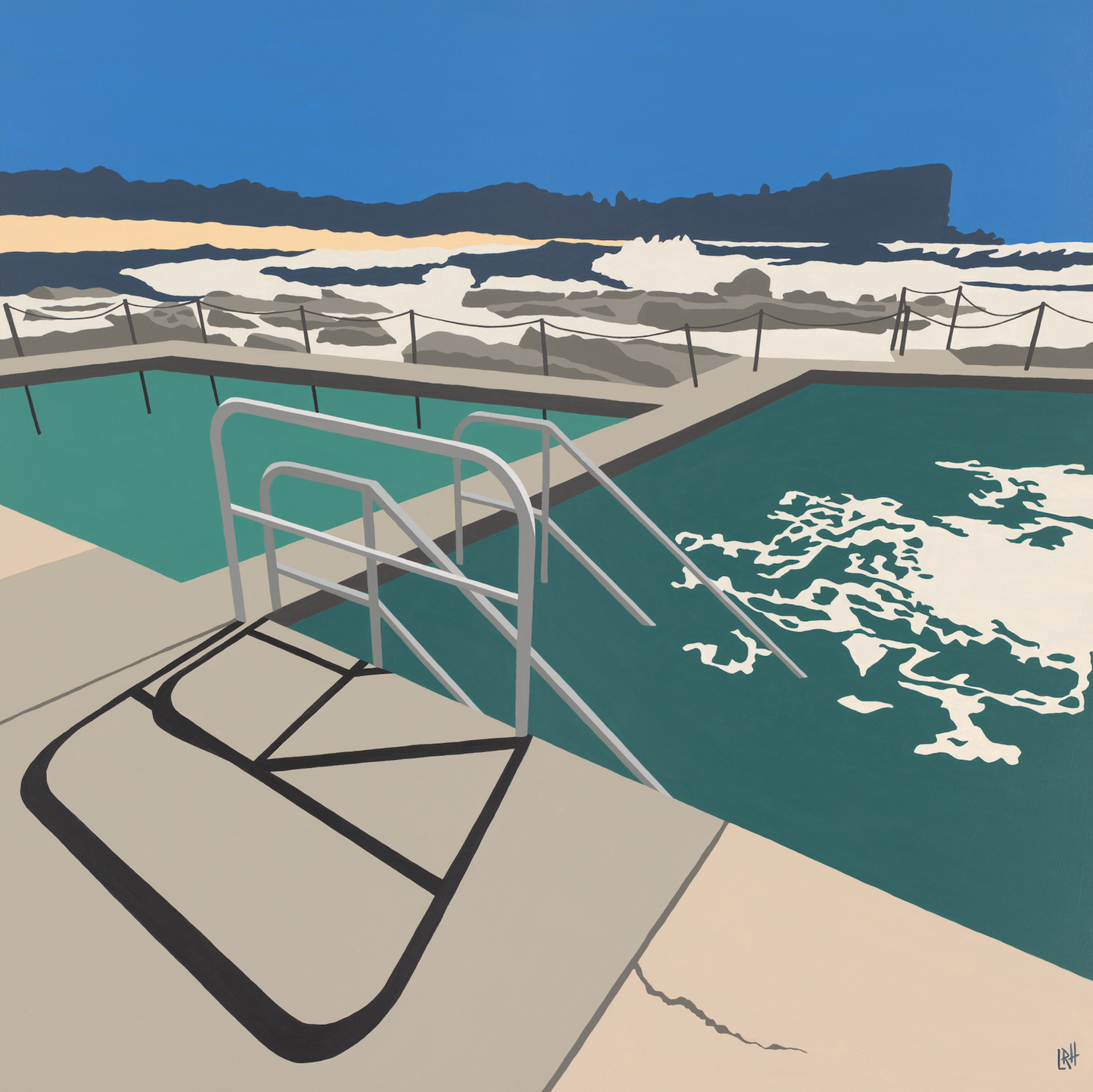 Sun Warmed Concrete,  Avalon Rockpool