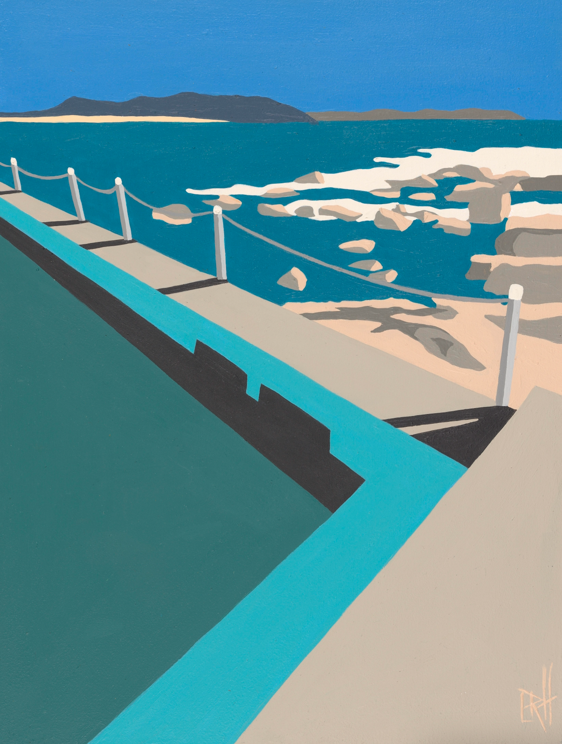 First Dip of the Day, Palm Beach Rockpool