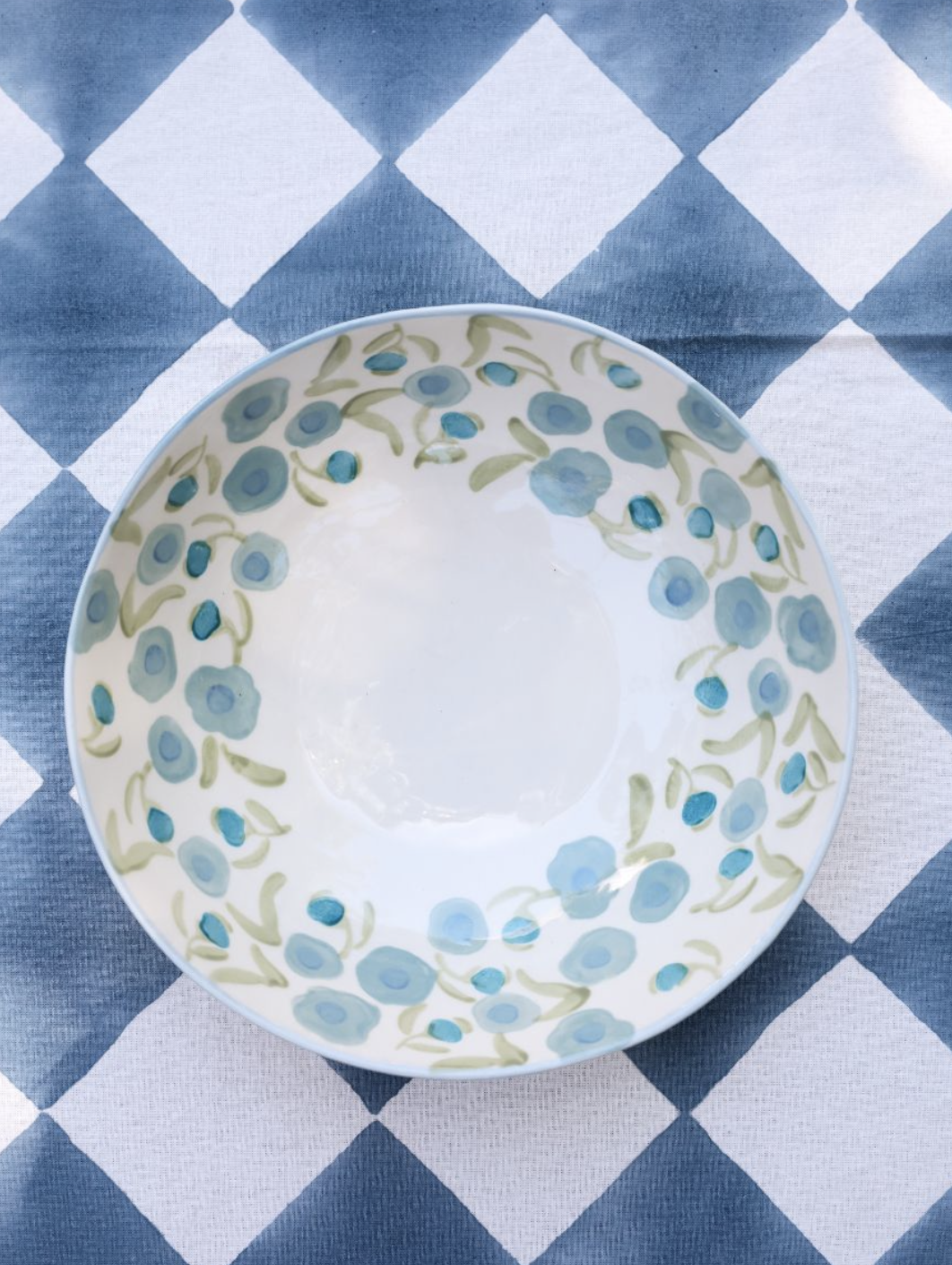 Lillian Blue/Green Large Bowl