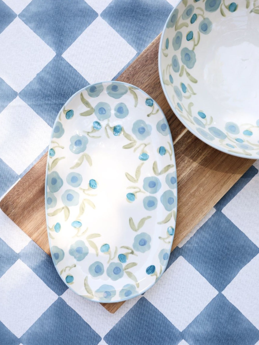 Lillian Blue/Green Platter