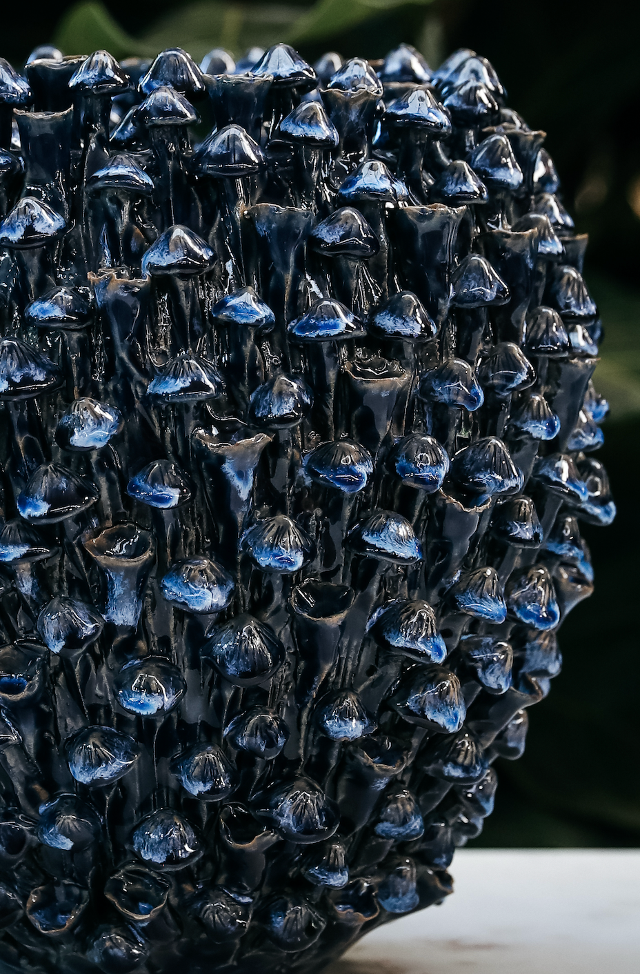 Mushroom Vase Blue