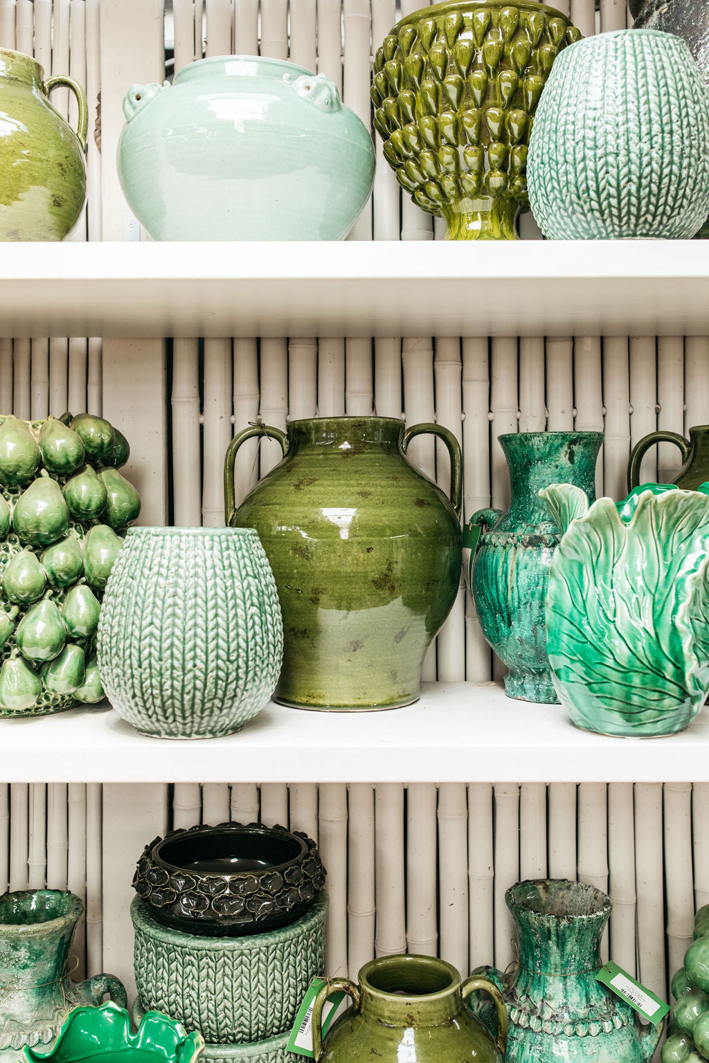 Portuguese Green Planter w/ Handles