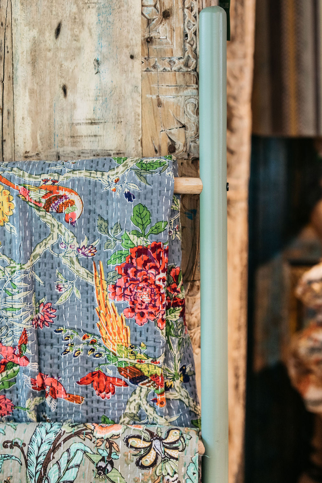 Kantha Sparrow Grey