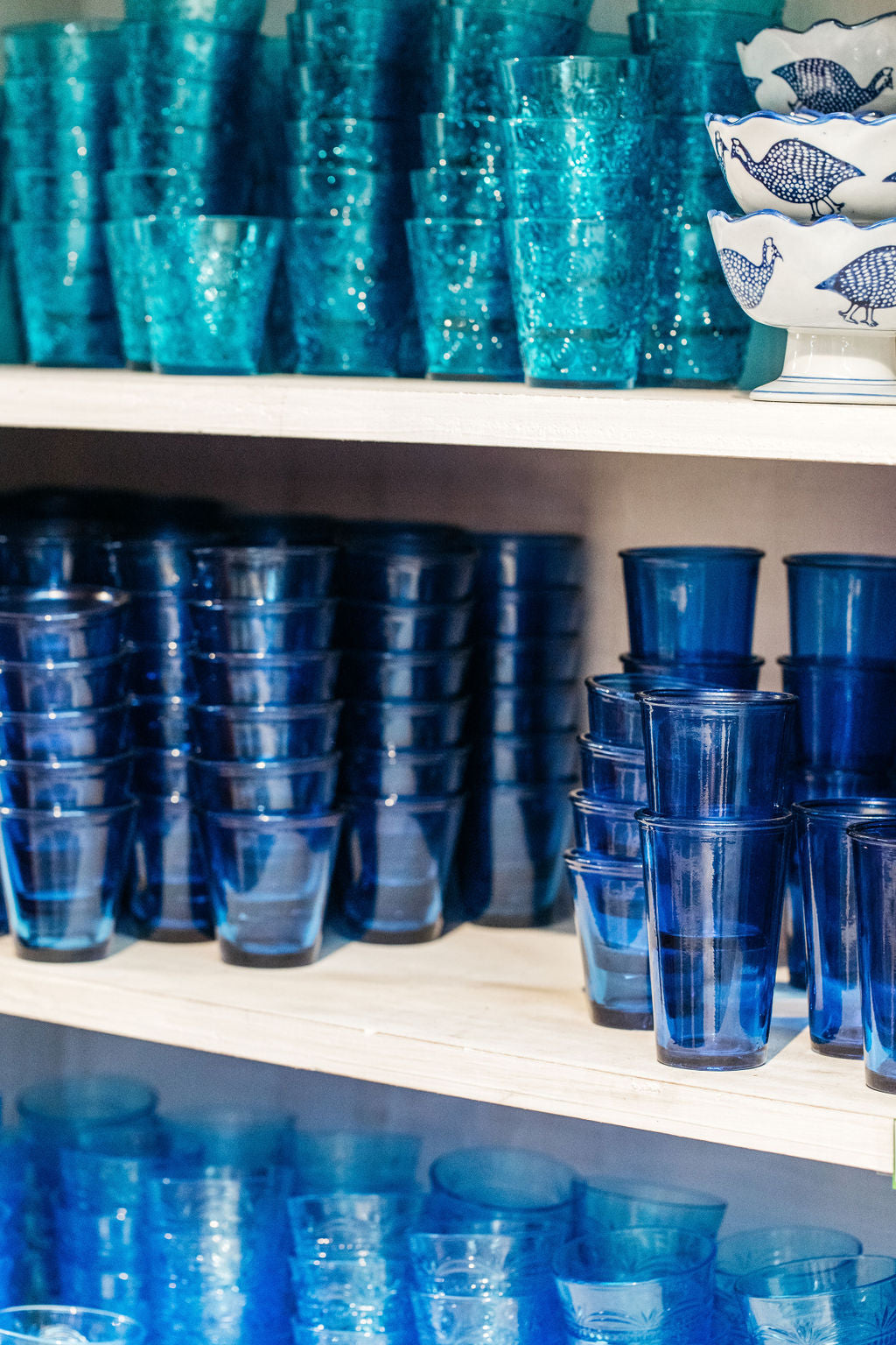 Vaso Glass Tumbler Blue Tall