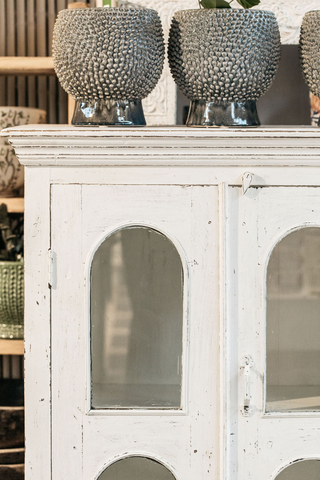 White Window Wooden Cabinet
