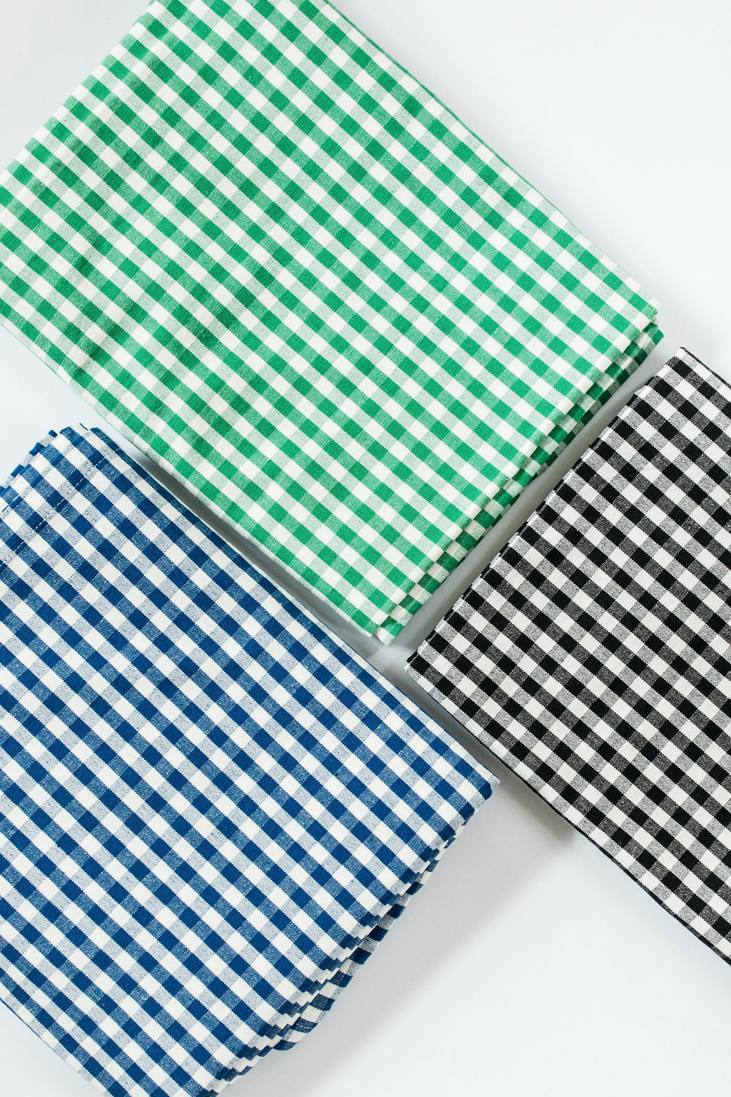 Gingham Check Green Table Cloth