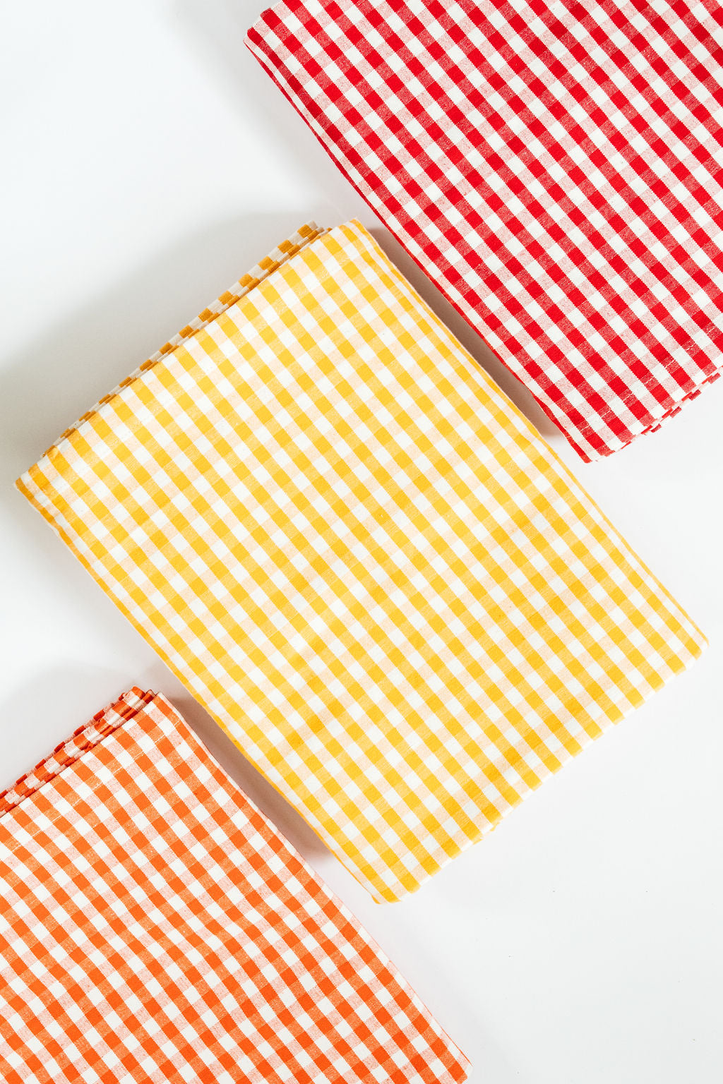 Gingham Check Red Kitchen Towel