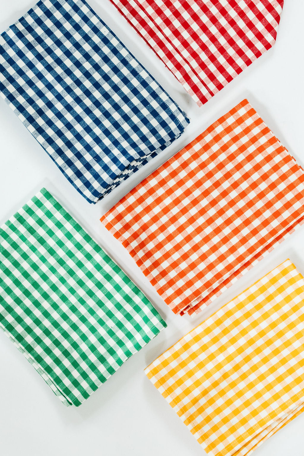 Gingham Check Green Kitchen Towel