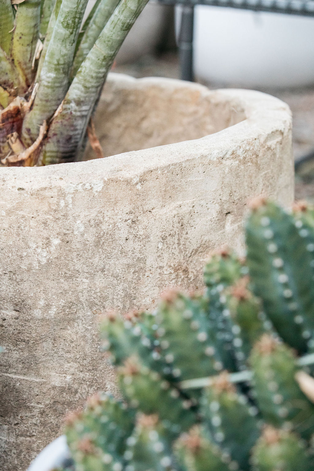 Narrow Stone Pot