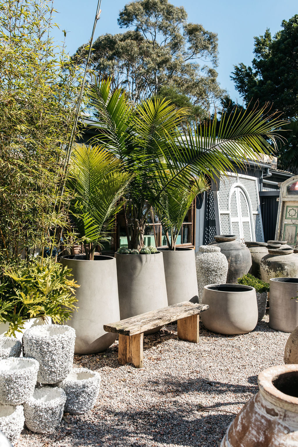 Palms Rapallo Planter Cement